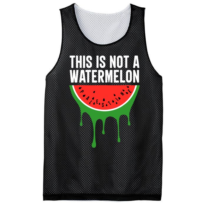 Palestine Funny Quote This Is Not A Watermelon Mesh Reversible Basketball Jersey Tank