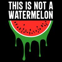 Palestine Funny Quote This Is Not A Watermelon Cooling Performance Long Sleeve Crew