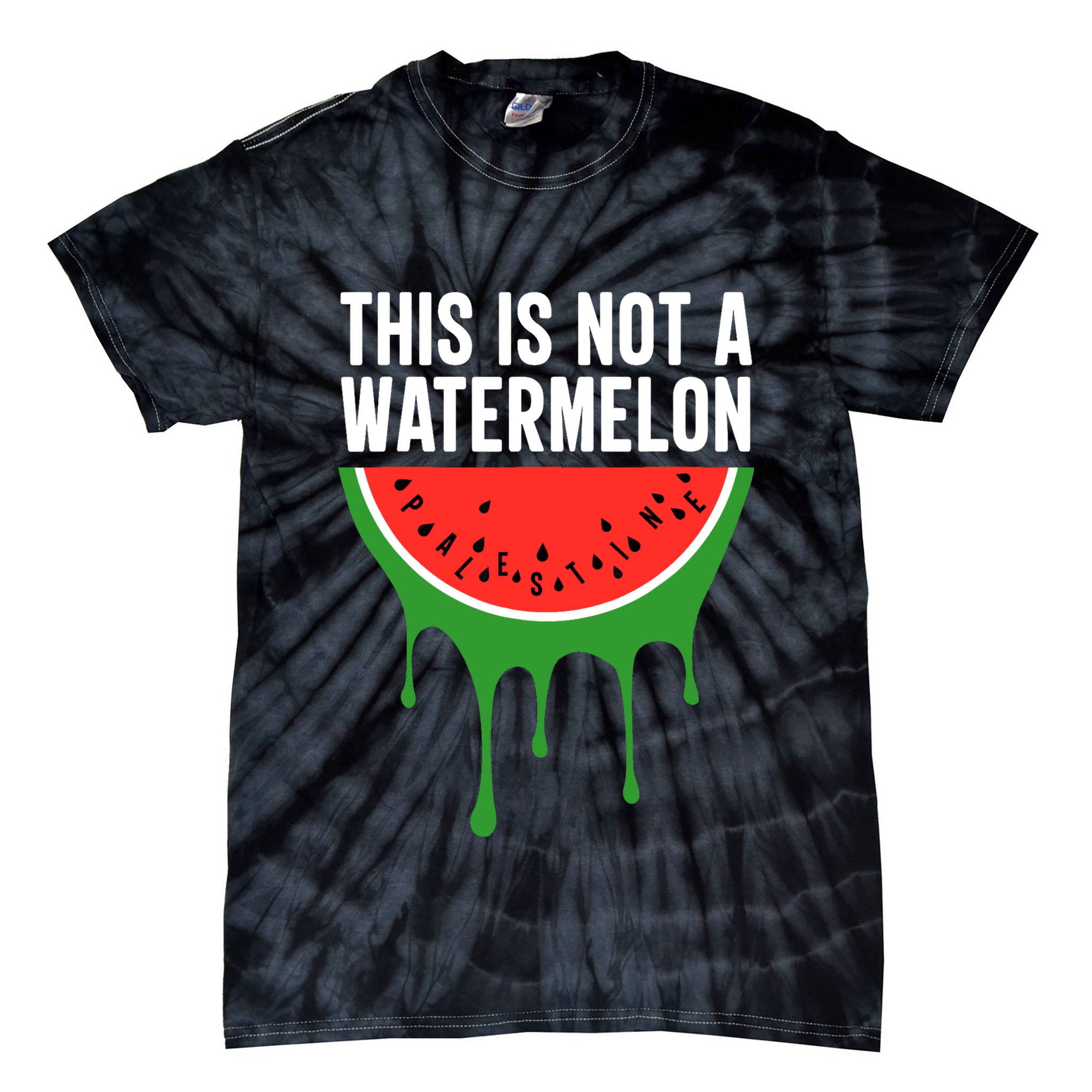 Palestine Funny Quote This Is Not A Watermelon Tie-Dye T-Shirt