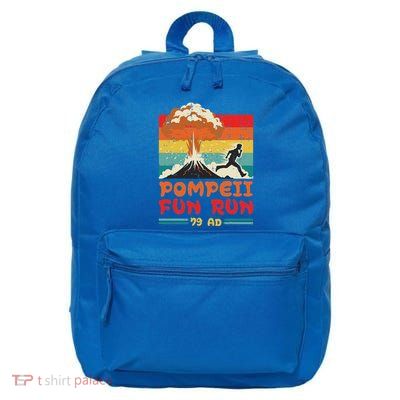 Pompeii Fun Run Saying Volcanologist 16 in Basic Backpack