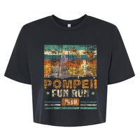 Pompeii Fun Run Geography Volcanologist Volcanology Bella+Canvas Jersey Crop Tee