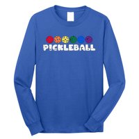 Pickleball Funny Retro Vintage Pickleballplayer Cool Gift Long Sleeve Shirt