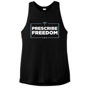 Prescribe Freedom Ron DeSantis Florida Governor Ladies PosiCharge Tri-Blend Wicking Tank