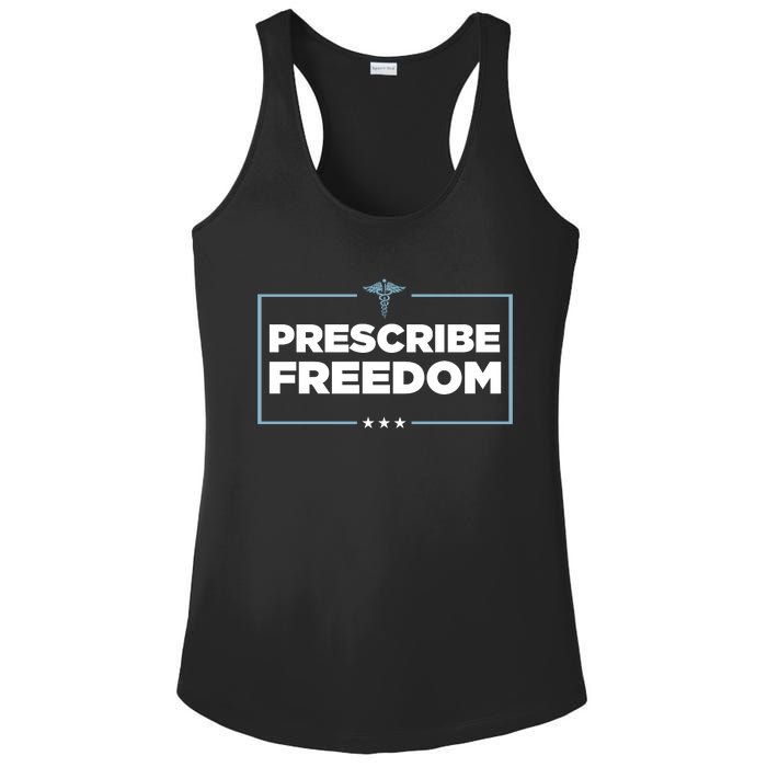 Prescribe Freedom Ron DeSantis Florida Governor Ladies PosiCharge Competitor Racerback Tank