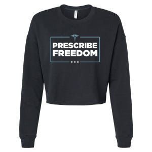 Prescribe Freedom Ron DeSantis Florida Governor Cropped Pullover Crew