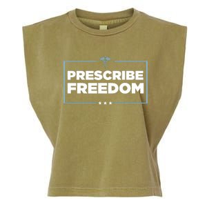 Prescribe Freedom Ron DeSantis Florida Governor Garment-Dyed Women's Muscle Tee