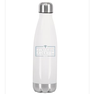 Prescribe Freedom Ron DeSantis Florida Governor Stainless Steel Insulated Water Bottle