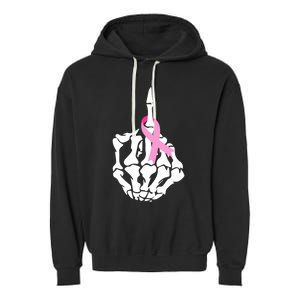 Pink Feather Ribbon Breast Cancer Awareness S Quote Cool Gift Garment-Dyed Fleece Hoodie