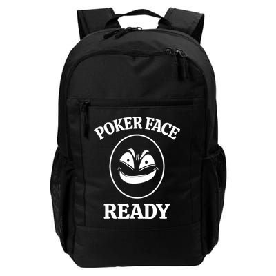 Poker Face Ready Gambling Texas Holdem Funny Card Playing Backpack