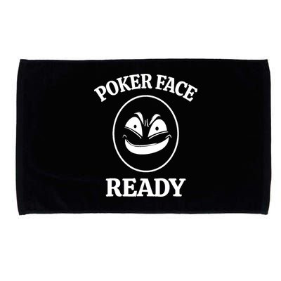 Poker Face Ready Gambling Texas Holdem Funny Card Playing Microfiber Hand Towel