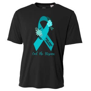 Ph Floral Ribbon Sexual Assault Awareness Month Cooling Performance Crew T-Shirt