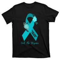 Ph Floral Ribbon Sexual Assault Awareness Month T-Shirt