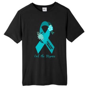 Ph Floral Ribbon Sexual Assault Awareness Month Tall Fusion ChromaSoft Performance T-Shirt