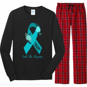 Ph Floral Ribbon Sexual Assault Awareness Month Long Sleeve Pajama Set