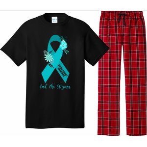 Ph Floral Ribbon Sexual Assault Awareness Month Pajama Set