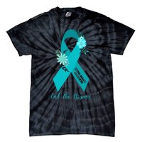 Ph Floral Ribbon Sexual Assault Awareness Month Tie-Dye T-Shirt