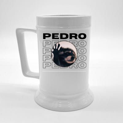 Pedro Funny Raccoon Dancing Meme Beer Stein