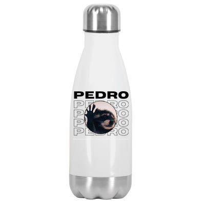 Pedro Funny Raccoon Dancing Meme Stainless Steel Insulated Water Bottle