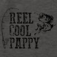 Pappy Fishing Reel Cool Pappy Funny Gift Vector Backpack