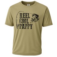 Pappy Fishing Reel Cool Pappy Funny Gift Cooling Performance Crew T-Shirt