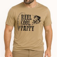 Pappy Fishing Reel Cool Pappy Funny Gift Cooling Performance Crew T-Shirt