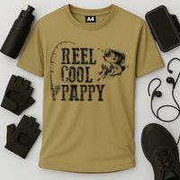 Pappy Fishing Reel Cool Pappy Funny Gift Cooling Performance Crew T-Shirt