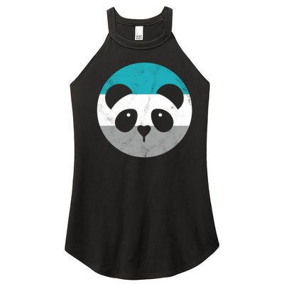 Panda Face Retro Gift For Men Or Boy Women’s Perfect Tri Rocker Tank