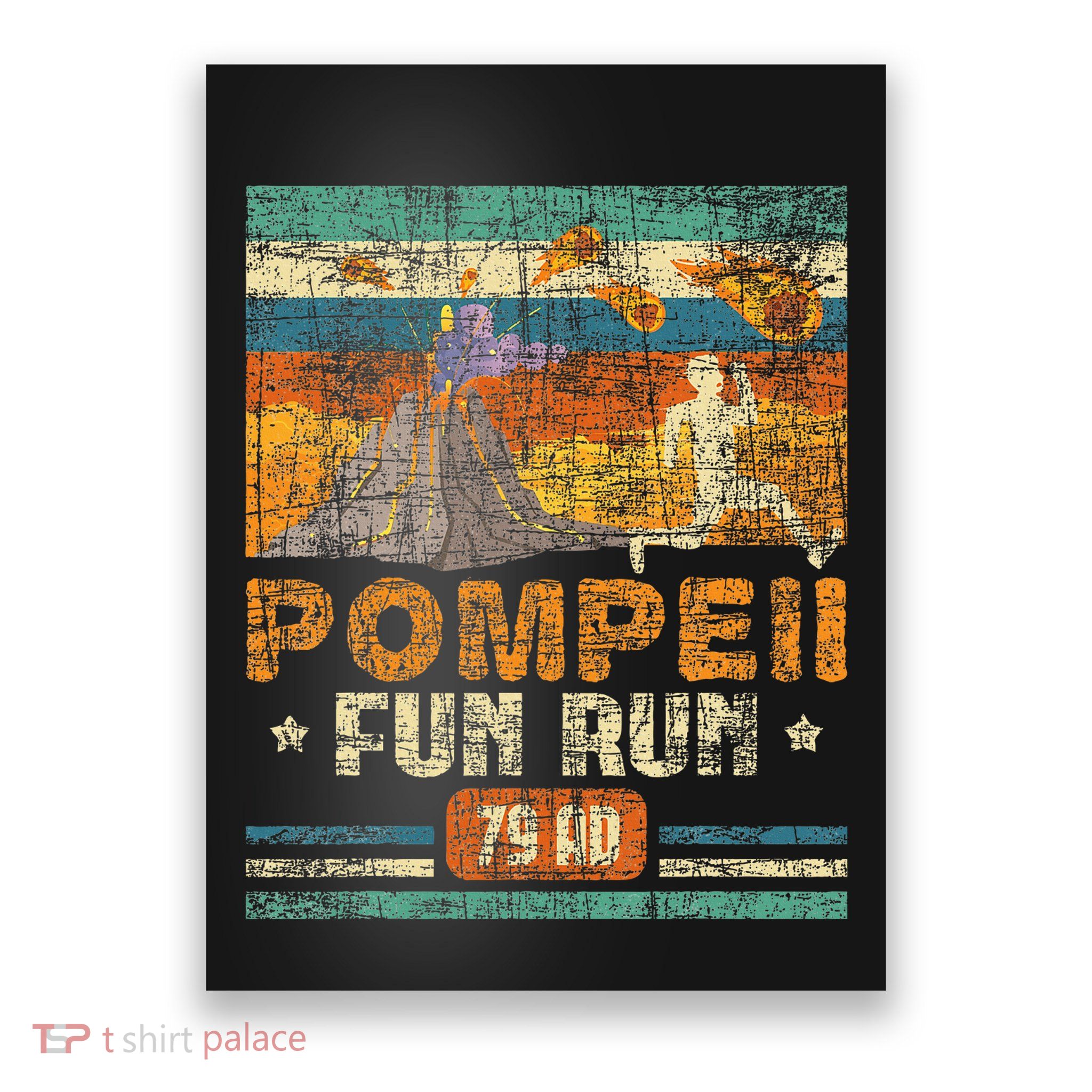 Pompeii Fun Run Geography Volcanologist Volcanology Poster