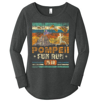 Pompeii Fun Run Geography Volcanologist Volcanology Women's Perfect Tri Tunic Long Sleeve Shirt