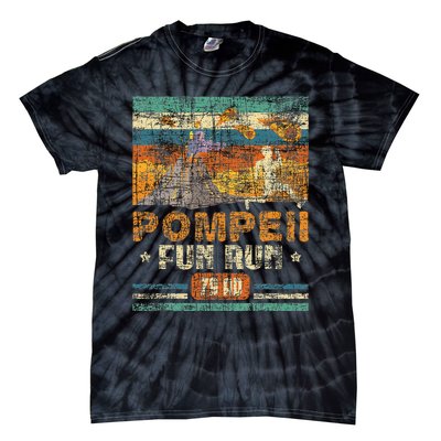 Pompeii Fun Run Geography Volcanologist Volcanology Tie-Dye T-Shirt