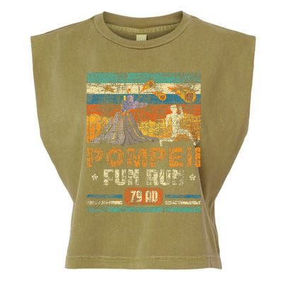 Pompeii Fun Run Geography Volcanologist Volcanology Garment-Dyed Women's Muscle Tee