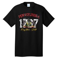 Pennsylvania Flag Retro Distressed Fade Tall T-Shirt