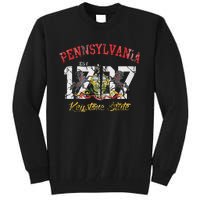 Pennsylvania Flag Retro Distressed Fade Tall Sweatshirt