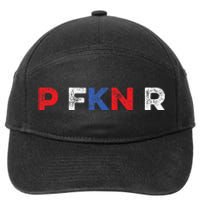 P FKN R Puerto Rico Fan Funny Meme Spanish Music Urban Slang 7-Panel Snapback Hat