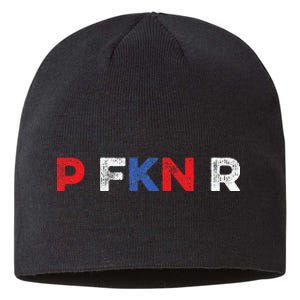 P FKN R Puerto Rico Fan Funny Meme Spanish Music Urban Slang Sustainable Beanie