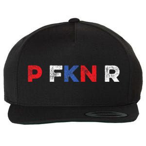 P FKN R Puerto Rico Fan Funny Meme Spanish Music Urban Slang Wool Snapback Cap