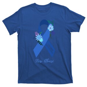 Ph Floral Ribbon Abuse Awareness Month Great Gift T-Shirt