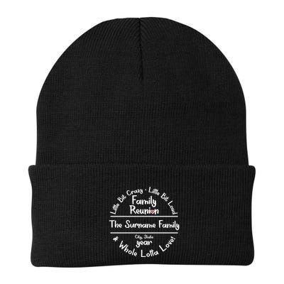 Personalized Family Reunion A Little Bit Crazy Little Bit Loud Whole Lotta Love Beanie
