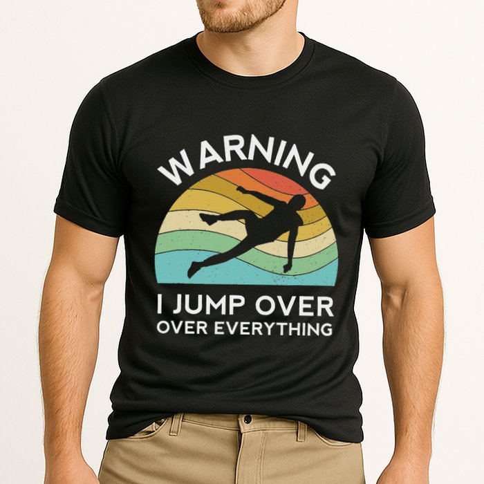 Parkour Free Running Training Traceur Retro Sport Flip Cooling Performance Crew T-Shirt