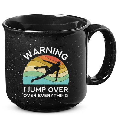 Parkour Free Running Training Traceur Retro Sport Flip 15oz Campfire Ceramic Mug