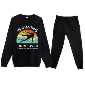 Parkour Free Running Training Traceur Retro Sport Flip Premium Crewneck Sweatsuit Set