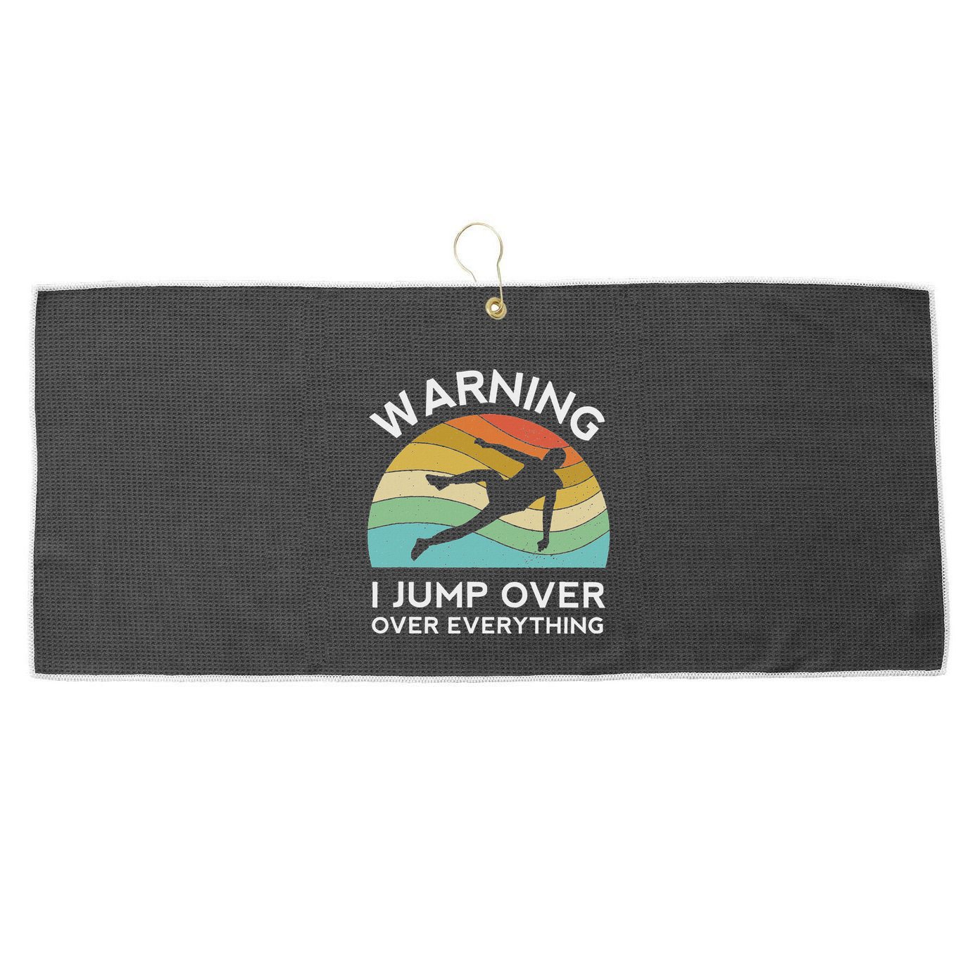 Parkour Free Running Training Traceur Retro Sport Flip Large Microfiber Waffle Golf Towel