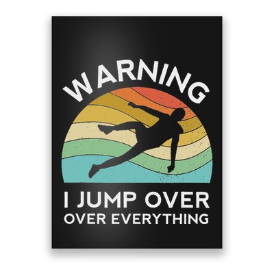 Parkour Free Running Training Traceur Retro Sport Flip Poster