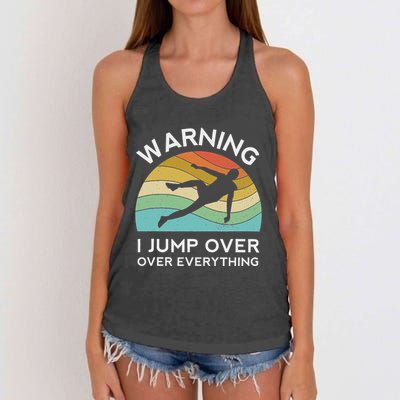 Parkour Free Running Training Traceur Retro Sport Flip Women's Knotted Racerback Tank