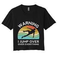 Parkour Free Running Training Traceur Retro Sport Flip Women's Crop Top Tee