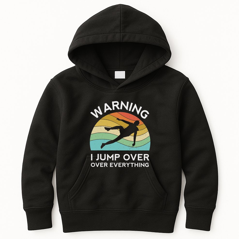Parkour Free Running Training Traceur Retro Sport Flip Kids Hoodie