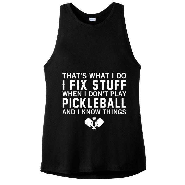 Pickleball Funny Saying Grandpa FatherS Day Gift Ladies PosiCharge Tri-Blend Wicking Tank