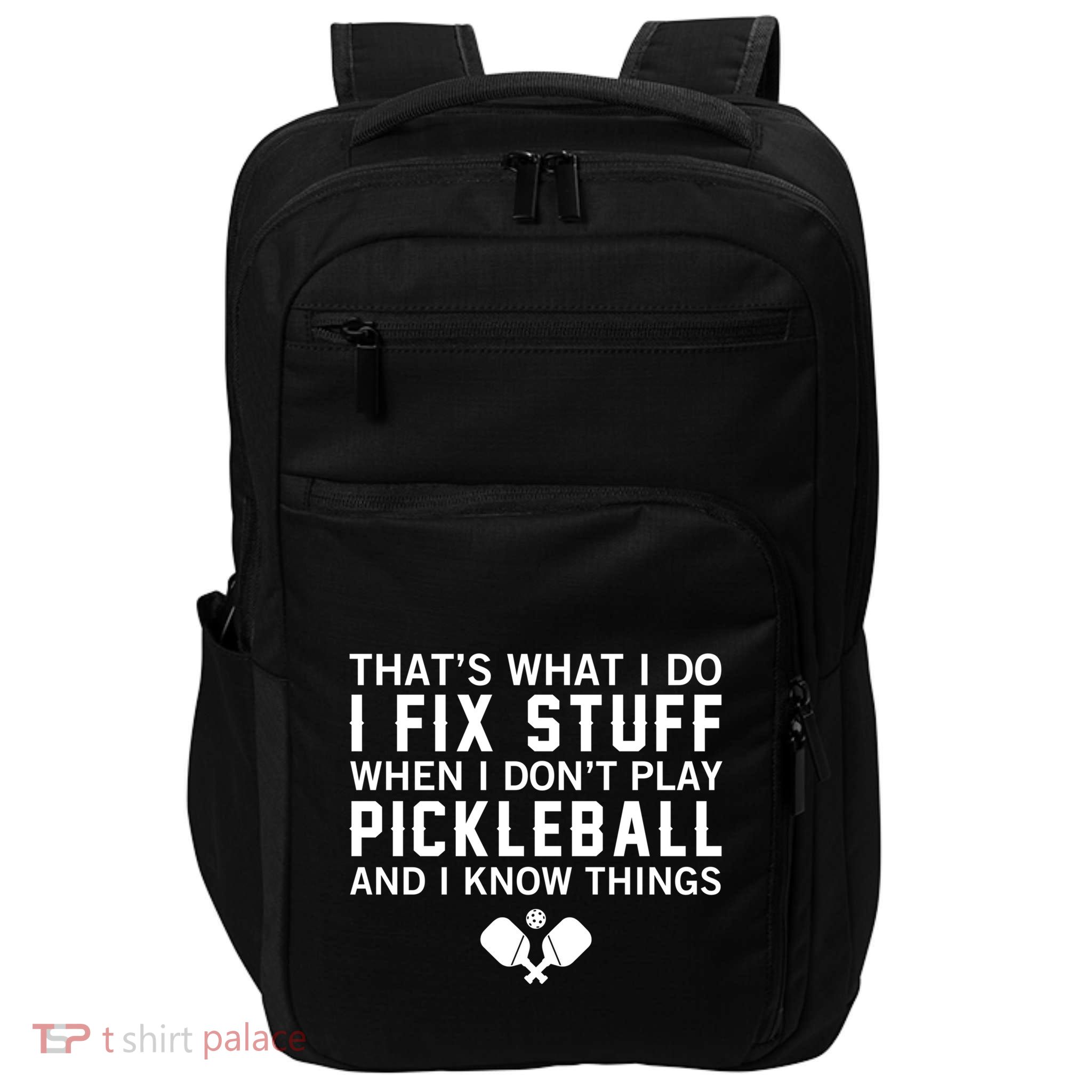 Pickleball Funny Saying Grandpa FatherS Day Gift Impact Tech Backpack