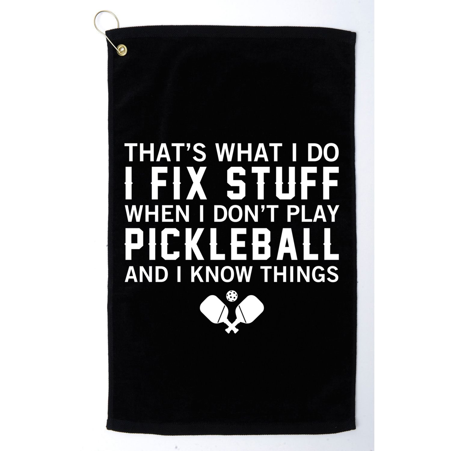 Pickleball Funny Saying Grandpa FatherS Day Gift Golf Towel
