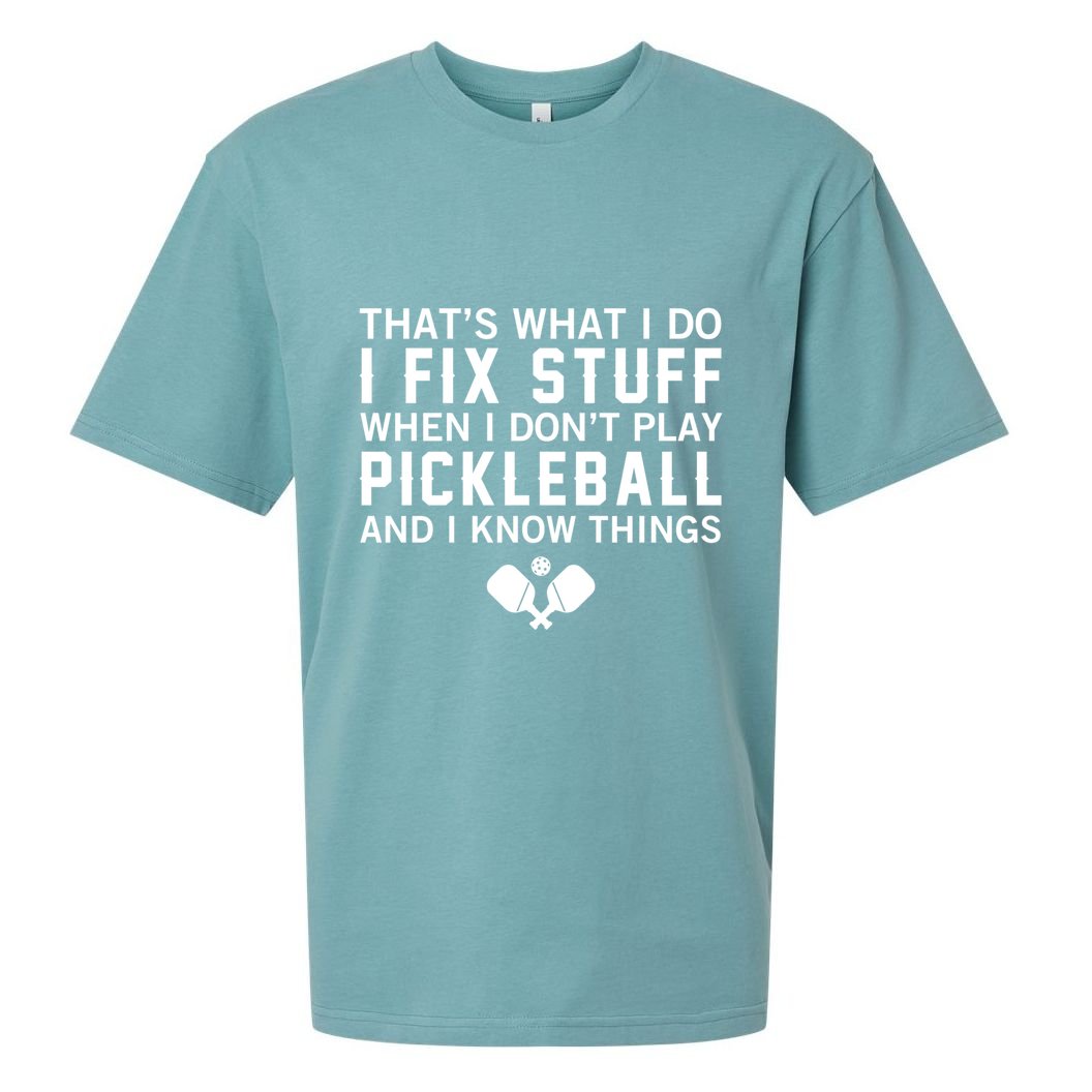 Pickleball Funny Saying Grandpa FatherS Day Gift Sueded Cloud Jersey T-Shirt